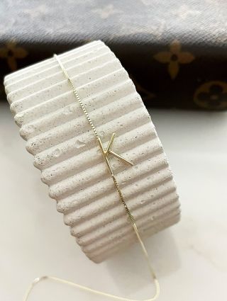 ✨Zlatý náhrdelník s písmenem K✨ Ručně vytvořený naším zlatníkem na přání zákaznice jako originální dárek pro její dceru k...