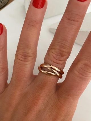 Prsten Creative💫 Tři propojené kruhy představují karmu, jednotu a rovnováhu, které si můžete přizpůsobit podle své nálady,...