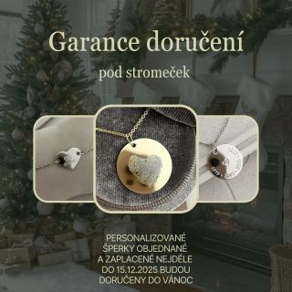 Pouze do pondělí 15.12.2025 lze objednat naše ručně vyrobené šperky s garancí doručení do Vánoc🎄🎅🏽🎁